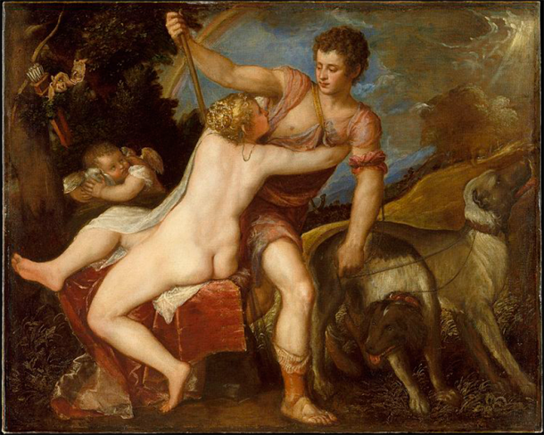 Venus y Adonis - pintura de Tiziano. (Museo Metropolitano de Arte/CC0)