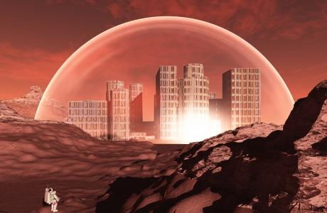 Científicos crean un ‘cemento cósmico’ para construir casas en Marte