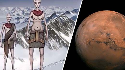 Refugiados marcianos se establecieron en la Antártida hace más de un millón de años, según documento de la CIA