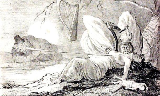 Ilustración extraida de '‘The Natural History of Two Species of Irish Vampire’' (Dominio Público)