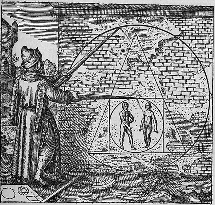 “Piedra Filosofal”. Ilustración del Atalanta Fugiens, Emblema 21. (1617) (Public Domain)