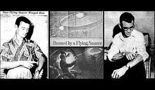 El maestro explorador Sonny DesVergers fue quemado por un OVNI, encuentro recordado por el testigo Chuck Stevens