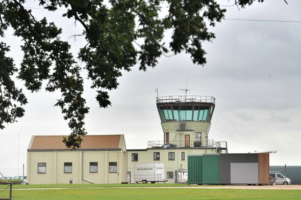 Vista del panel de control en la base RAF BENTWATERS