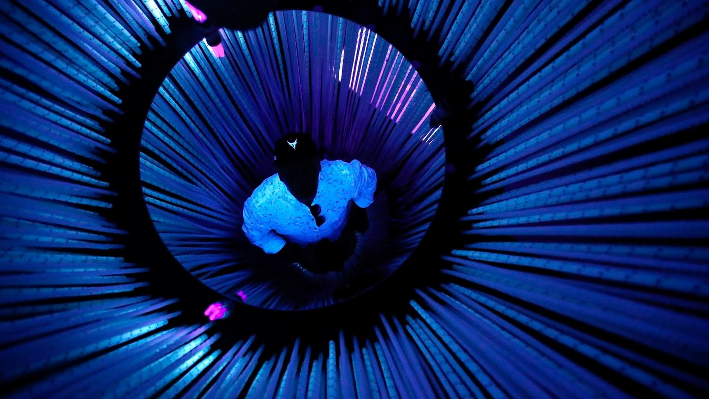 Exposición sobre el universo en Kuldiga, Letonia. (EFE)