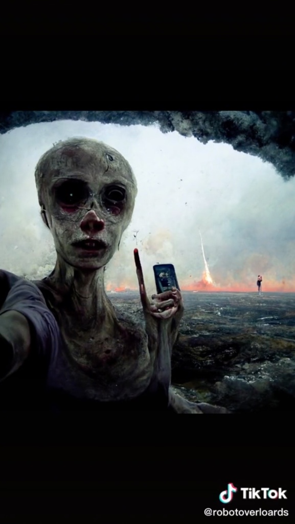 Así se verá el “último selfie” que se tome en la Tierra, según una inteligencia artificial