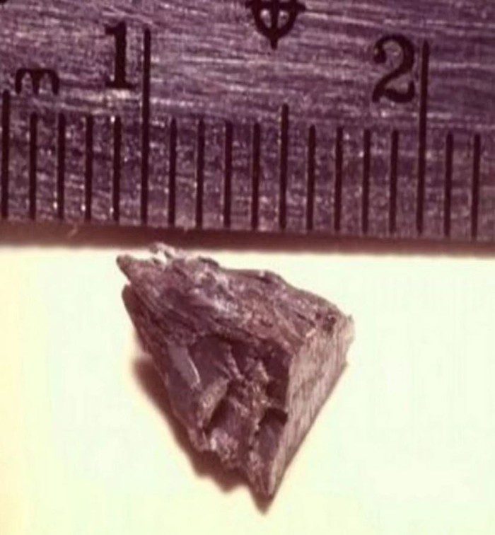 Los pequeños fragmentos de metal son demasiado puros para haber sido creados de forma natural