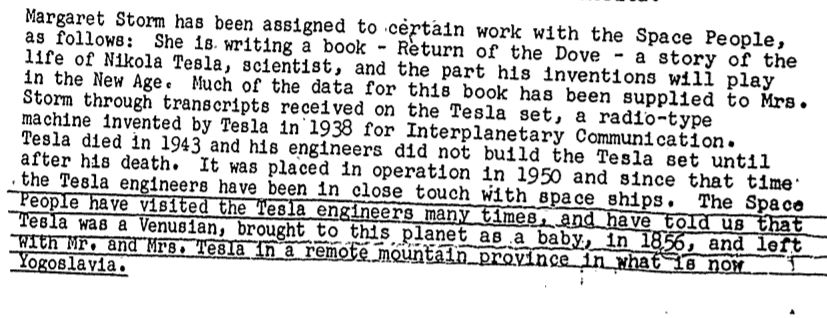 Un documento recientemente desclasificado afirma que «Tesla provenía de Venus»