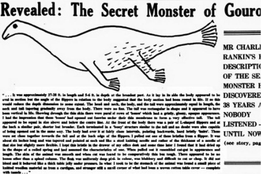 Un viejo dibujo de Nessie en un periódico se parece inquietantemente a las imágenes actuales