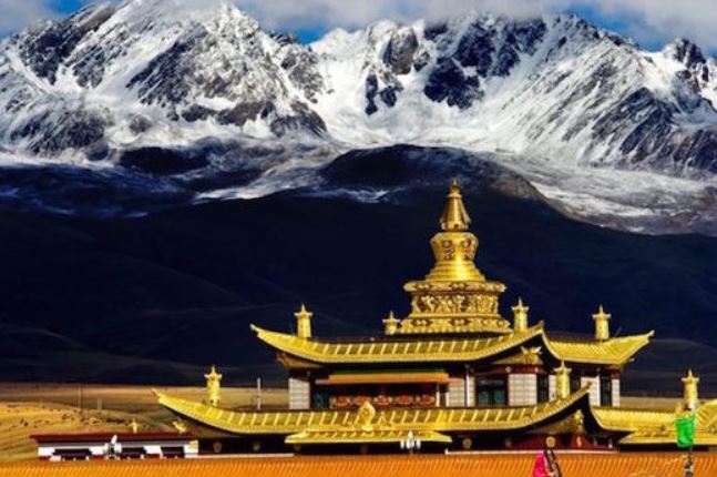 El Templo Tagong Temple en el Tibet
