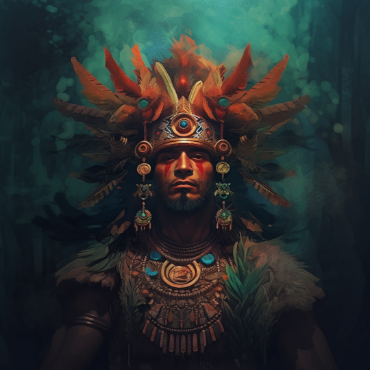 portrait of Viracocha: The creator god, associated with everything that exists. He is often depicted as a bearded man rising from the water Highly detailed, surrealism, trending on artstation, triadic color scheme, sharp soft focus, matte, elegant, illustration, digital painting, dark, gloomy, octane, 8k, 4k, washed out colors, dramatic sharp lighting, beautiful, post processing, image of the day, mood lighting, epic composition