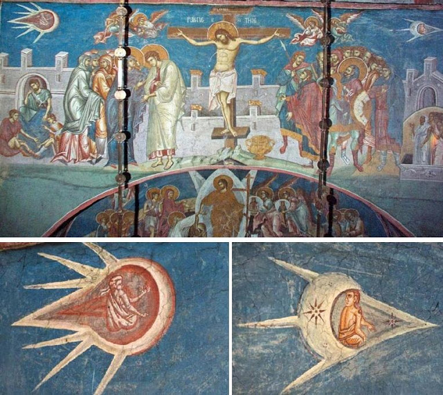 ENIGMAS: ¿Qué son esos extraños objetos en el cielo que aparecen en pinturas de la antigüedad?