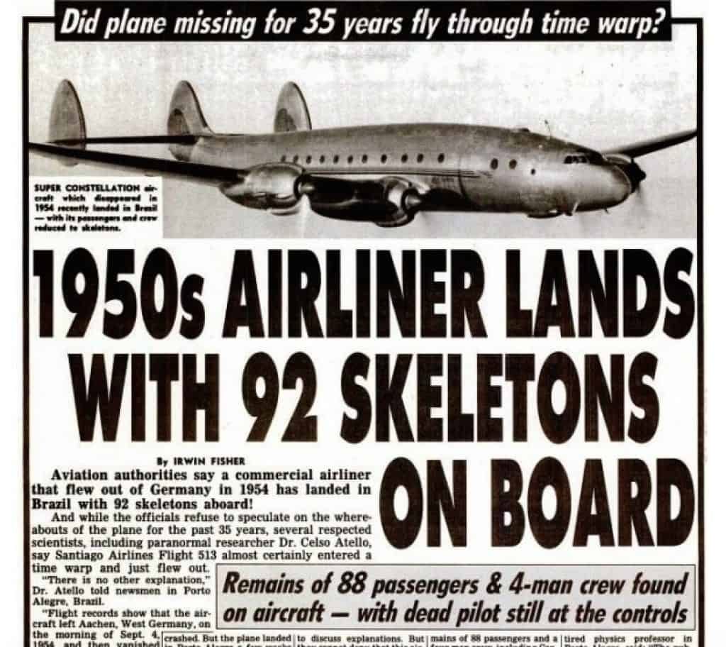 Vuelo 513: El avión que desapareció por 35 años y volvió a aparecer.