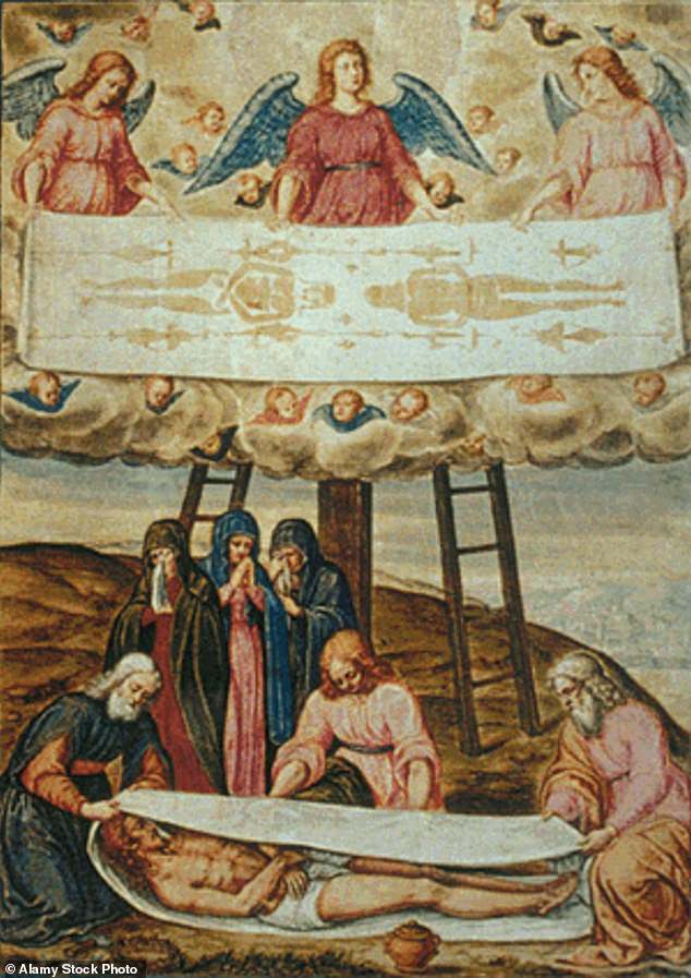 La Biblia afirma que José de Arimatea envolvió el cuerpo de Jesús en un sudario de lino y lo colocó en un sepulcro nuevo.