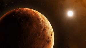 En la superficie de Venus, la temperatura alcanza los 450 grados centígrados, es decir, es lo suficientemente caliente como para fundir el plomo y el zinc. La presión en el planeta es 90 veces mayor que la presión en la Tierra y la atmósfera de Venus está llena de azufre tóxico.