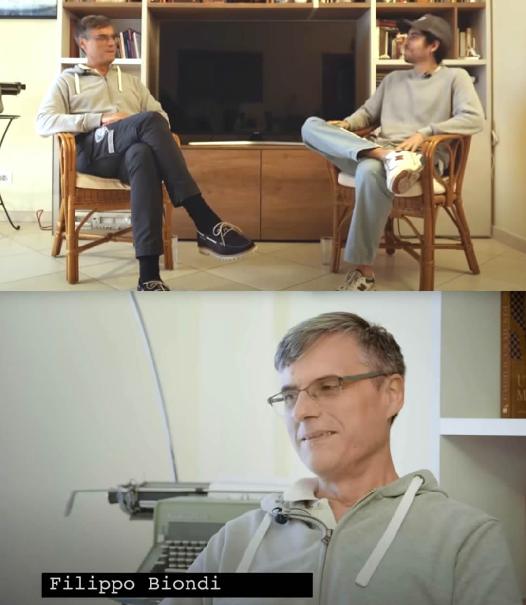 Filippo Biondi (izquierda), fue entrevista por Jesse Michels para su podcast