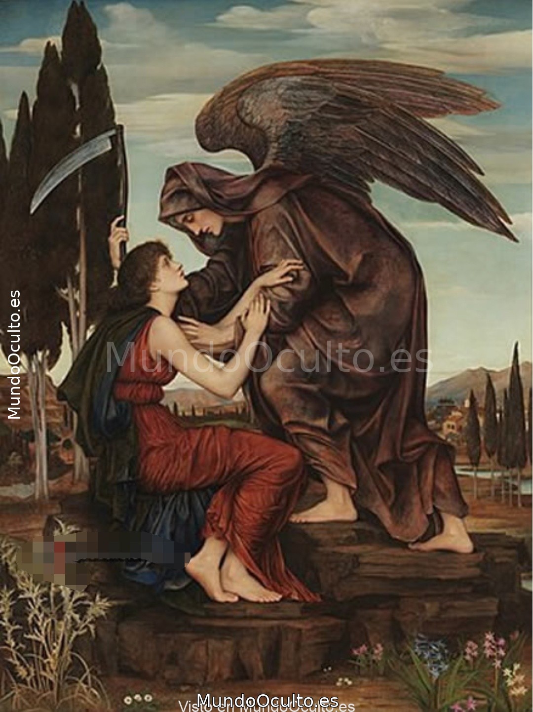 Azrael, el ángel de la muerte.