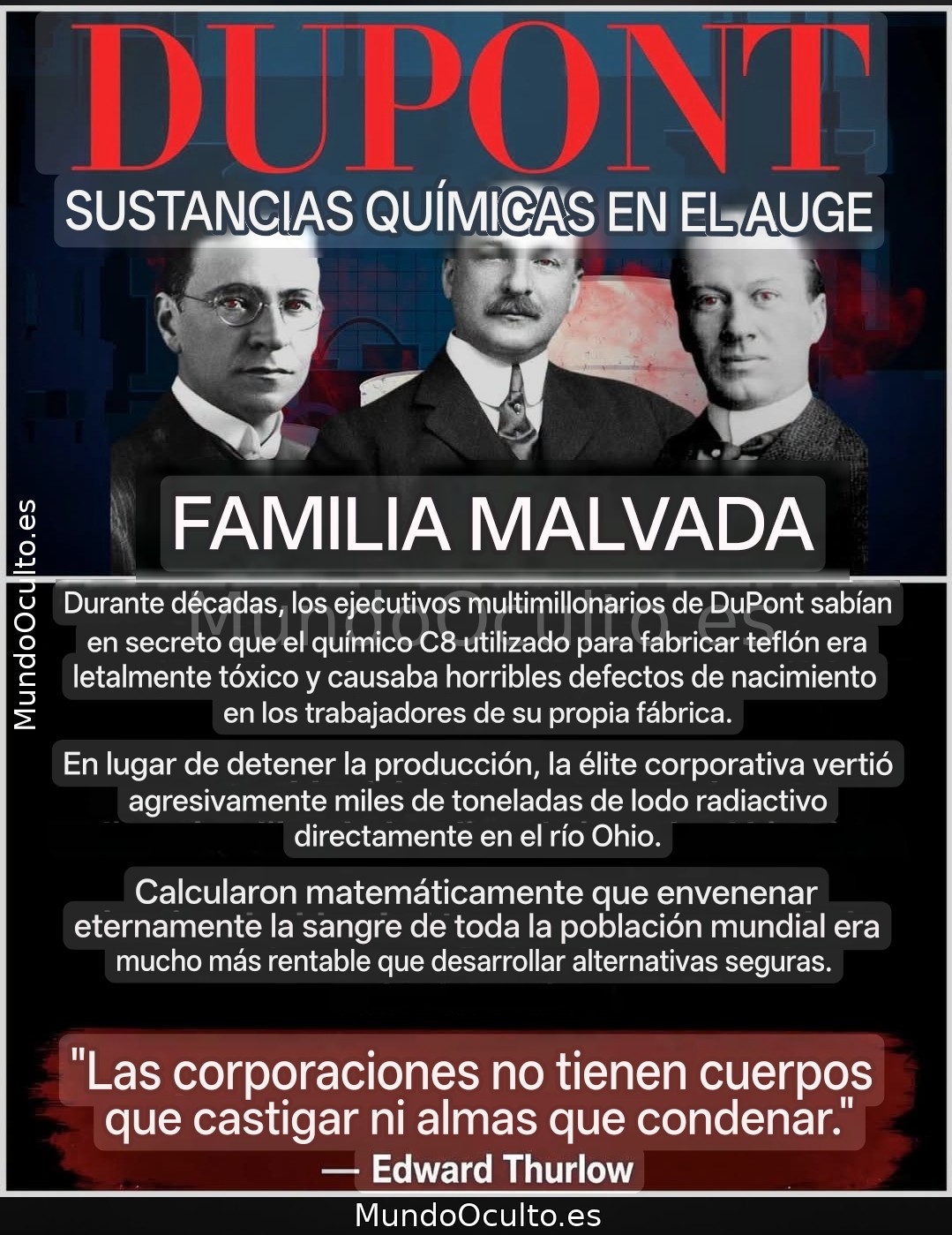EL CÁLCULO DE LA MUERTE: CÓMO DUPONT VENDIÓ A LA HUMANIDAD POR BENEFICIOS
