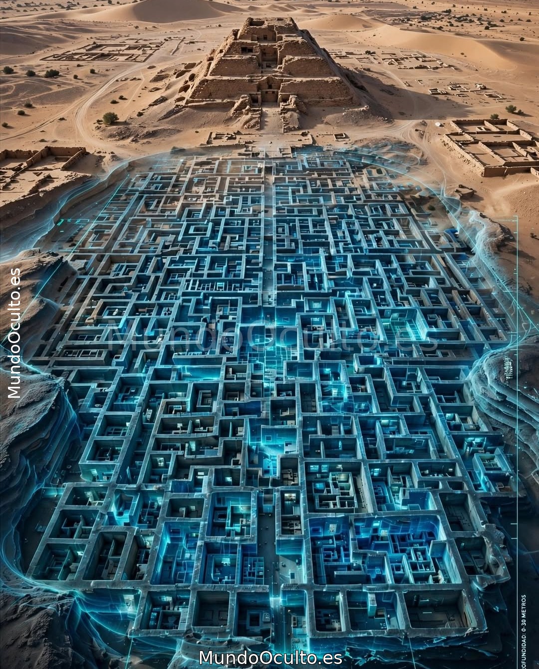EL EDIFICIO MÁS GRANDE QUE LA HUMANIDAD HA CONSTRUIDO Y ESTÁ ENTERRADO. 3,000 HABITACIONES BAJO EL DESIERTO Y EGIPTO PROHIBIÓ EXCAVARLO 🚫