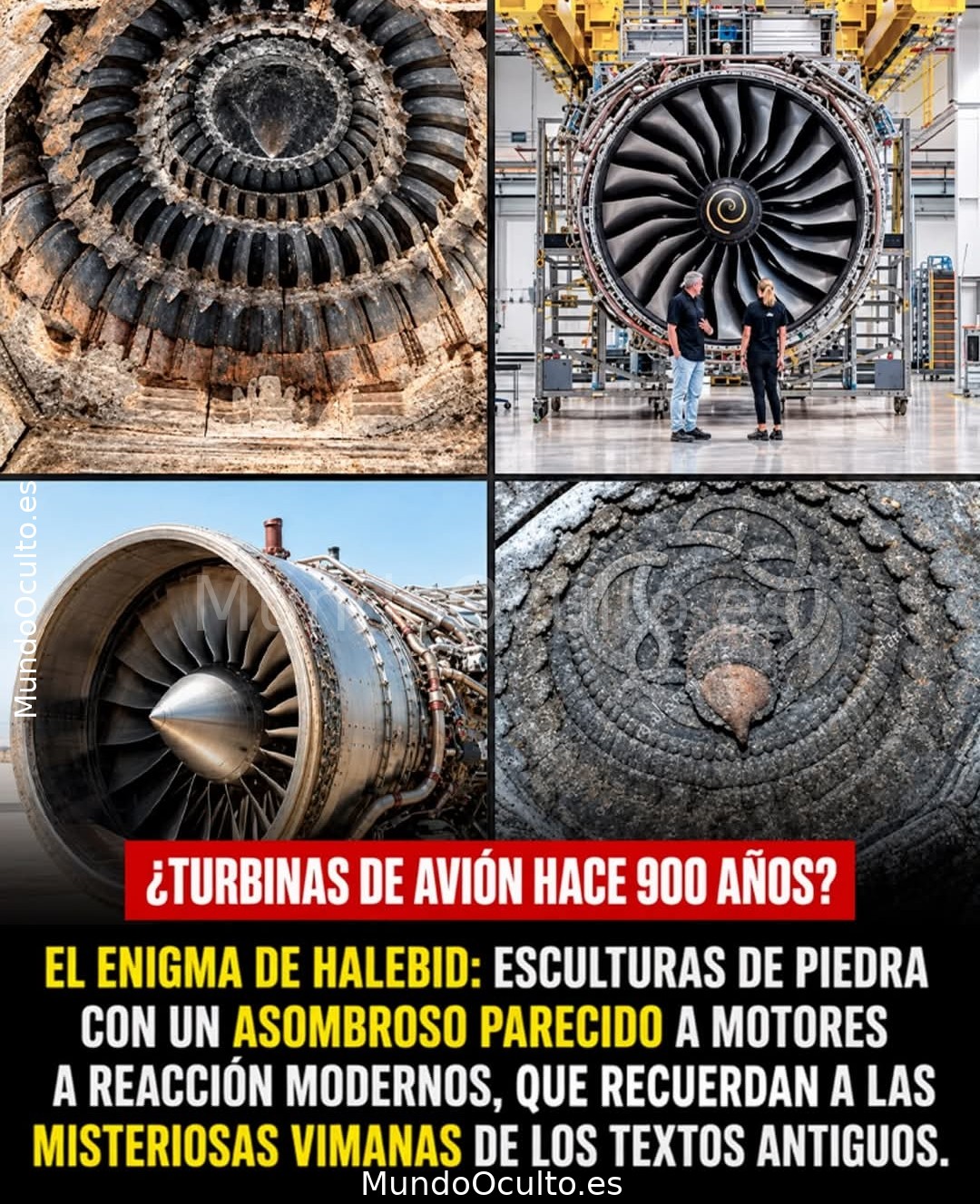 ¿ANTIGUAS TURBINAS DE AVIÓN OCULTAS EN UN TEMPLO DE LA INDIA? EL ENIGMA DE HALEBID Y LOS MISTERIOSOS VIMANAS…